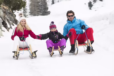 Tobogganing fun - © Hannes Sautner Tobogganing fun - © Hannes Sautner